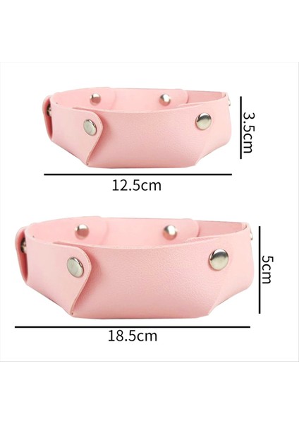 Pu Deri Takı Tepsisi Masa Tepsisi Başucu Gecelik Masa Tepsisi Dekoratif Taşınabilir Giriş Masaüstü Catchall Tepsi D (Yurt Dışından) fiyatları