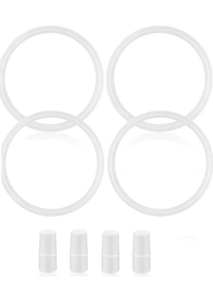4pcs Termos Paslanmaz 10 Oz Silikon Halka Conta Parçaları O-Ring Parçaları Için 4pcs Yedek Kauçuk Contalar (Yurt Dışından)