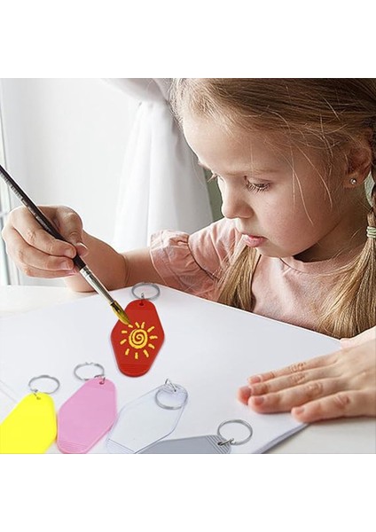 40 Pcs Otel Anahtarlık Boş Anahtar Yüzük 20 Renk Plastik Rhombus Motel Dıy Anahtarlık ve Bagaj Etiketi Için (Yurt Dışından) indirimleri