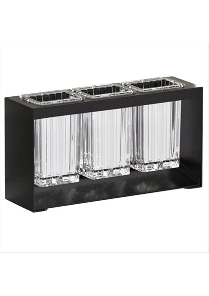 Çok Fonksiyonlu Çubuklar ve Kaşık Depolama Rafı Otomatik Drenaj Takımı Rafı Mutfak Depolama Aracı Siyah (Yurt Dışından)