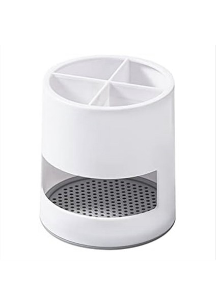 Tahliye Depolama Kafesleri Ayrı Raflar Banyo Diş Fırçası Macunu Saklama Kutuları Mutfak Ev Saklama Kutuları Beyaz (Yurt Dışından)