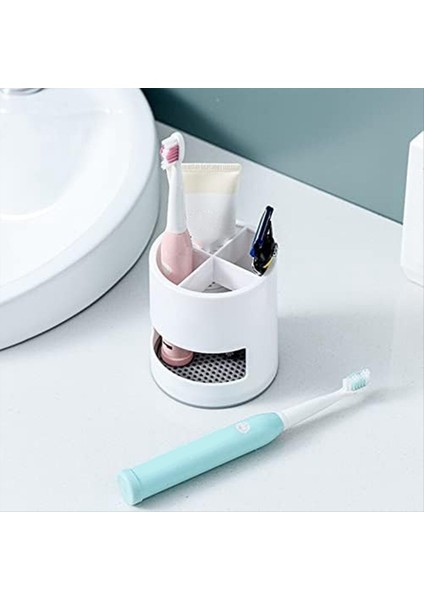 Tahliye Depolama Kafesleri Ayrı Raflar Banyo Diş Fırçası Macunu Saklama Kutuları Mutfak Ev Saklama Kutuları Beyaz (Yurt Dışından) indirimleri