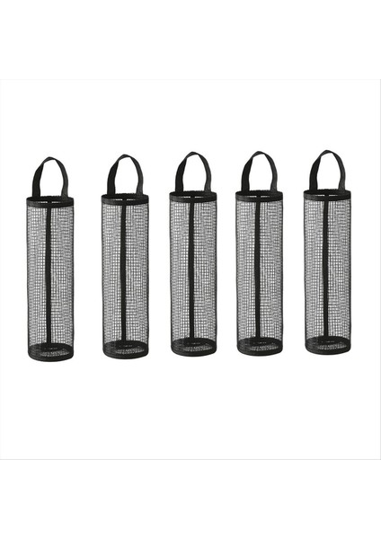 Duvara Monte Çöp Torbası Mutfak Asılı Görsel Depolama Sihri Çukur Çekme Plastik Torba Depolama Çantası Siyah (Yurt Dışından)