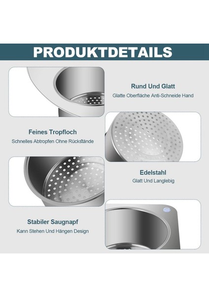 5x Çok Fonksiyonlu Drenaj Sepeti Paslanmaz Çelik Kuğu Lavabo Süzgeç Sepeti Asılı Filtre Sepetine Dokunun (Yurt Dışından) modelleri