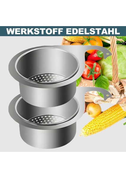5x Çok Fonksiyonlu Drenaj Sepeti Paslanmaz Çelik Kuğu Lavabo Süzgeç Sepeti Asılı Filtre Sepetine Dokunun (Yurt Dışından) indirimleri