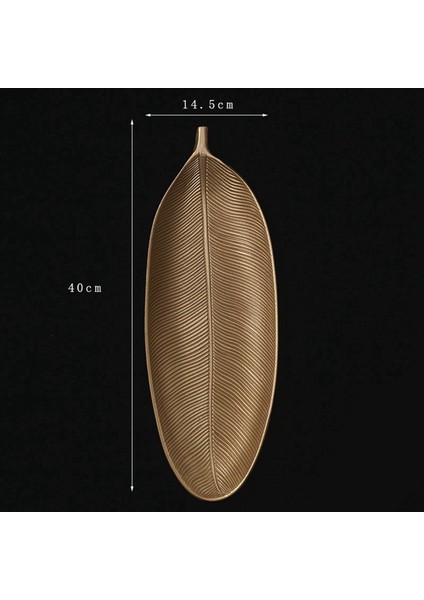 6x Iskandinav Dekoratif Tepsisi Altın Yapraklar Şekil Servis Tepsisi Takı Palet Meyve Atışosu Tablo Depolama Organizatör (Küçük) (Yurt Dışından) fırsatları