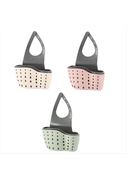 Asma Sepet Lavabo Sünger Rafı Lavabo Organizatörü Silikon Depolama Kutusu Asabilir Çok Fonksiyonlu Drenaj Depolama Sepeti (Yurt Dışından)