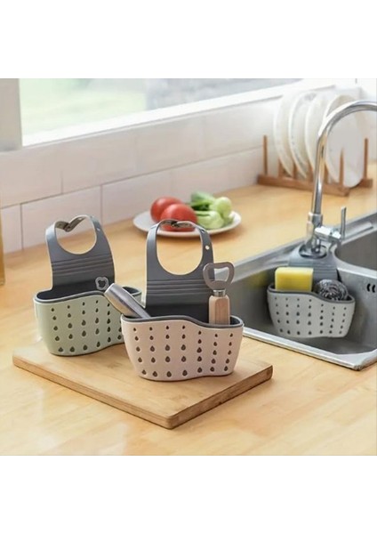 Asma Sepet Lavabo Sünger Rafı Lavabo Organizatörü Silikon Depolama Kutusu Asabilir Çok Fonksiyonlu Drenaj Depolama Sepeti (Yurt Dışından) indirimleri