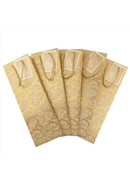 Şarap Çantaları Kraft Kağıt Şarap Çantası 60 Şarap Torbaları Kulplu Tek Şişe Kağıt Şarap Torbası Noel Için Toplu (Yurt Dışından) fiyatları