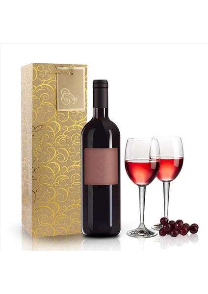 Şarap Çantaları Kraft Kağıt Şarap Çantası 60 Şarap Torbaları Kulplu Tek Şişe Kağıt Şarap Torbası Noel Için Toplu (Yurt Dışından) indirimleri