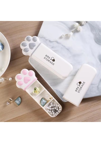 Mini Kedi Saklama Kutusu-Tıp Mücevher ve Küçük Öğeler Için Taşınabilir Çok Fonksiyonlu Üç Grid Organizatör Gri (Yurt Dışından) fırsatları