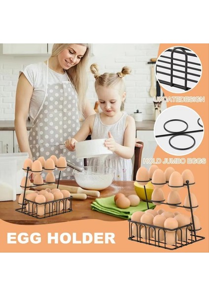 Tezgah Yumurta Tutucu Mutfak Taze Yumurta Depolama Rafı Büyük Kapasiteli Depolama Organizatör Konteyner Tutucu Sepet Mutfak (Yurt Dışından) indirimleri