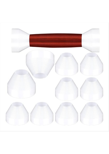 10 Adet Kalem Burçları Plastik Yalıtım Kalemi Burçları Ca Bitirmek Için 0 23IN/6MM Yapışmaz Burç Dönmesi- Beyaz (Yurt Dışından)