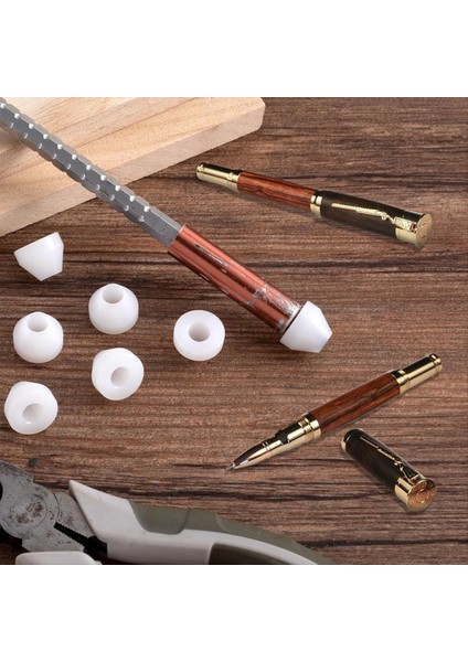 10 Adet Kalem Burçları Plastik Yalıtım Kalemi Burçları Ca Bitirmek Için 0 23IN/6MM Yapışmaz Burç Dönmesi- Beyaz (Yurt Dışından) indirimleri