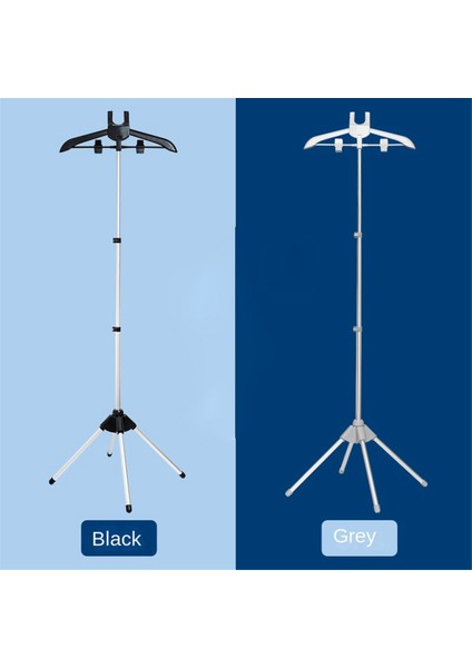 Ev Zemin Asılı Ütü Rafı Ekran Raf Giysisi Askı Kıyafetleri Katlanabilir Tripod Buhar Askısı Siyah (Yurt Dışından) fırsatları