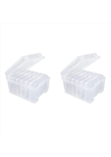 2pcs 4x6 Fotoğraf Saklama Kutusu Resimleri Organizatörler Vaka Fotoğrafı Konteyner Kutusu Tohum Depolama Organizatör El Sanatları Saklama Kutusu (Yurt Dışından)