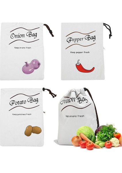 Patates ve Soğan Depolama Çantası Çekme Çantası Soğan Patates Biber Depolama Çantası Çekme Taze Tutucu Çanta Alışveriş Çantası (Yurt Dışından) fiyatları