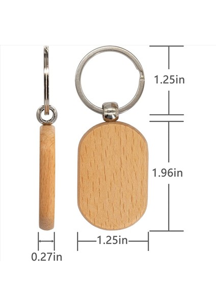 Boş Ahşap Anahtar Etiketi Dıy Ahşap Anahtar Zincirleri Anahtar Ahşap Gravür Boşluklar 200 Paket (Yurt Dışından) fiyatları