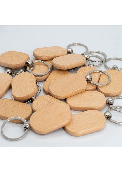 Boş Ahşap Anahtar Etiketi Dıy Ahşap Anahtar Zincirleri Anahtar Ahşap Gravür Boşluklar 200 Paket (Yurt Dışından) indirimleri