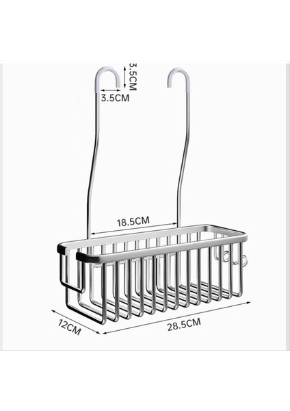 Çıkarılabilir Banyo Sepet Şampuan Tutucu Dökülmeden Banyo Duş Depolama Organizatörü Için Uygun Raf A (Yurt Dışından) fiyatları