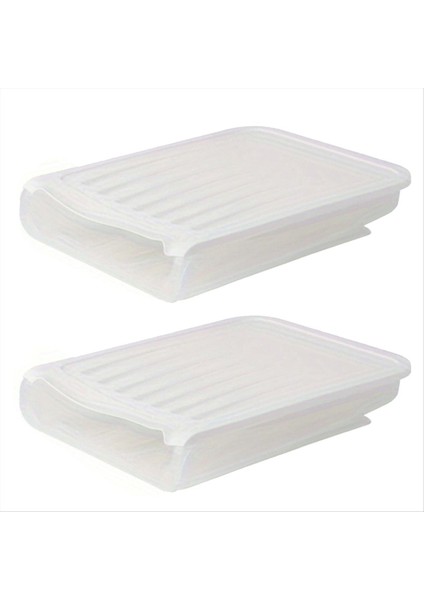 Otomatik Yuvarlanan Yumurta Kutusu Buzdolabı Daha Net Yumurta Sepeti Saklama Konteyneri Mutfak Saklama Kutusu Beyaz (Yurt Dışından)