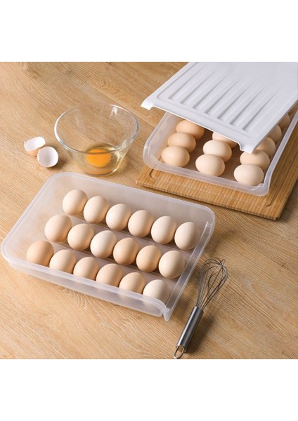 Otomatik Yuvarlanan Yumurta Kutusu Buzdolabı Daha Net Yumurta Sepeti Saklama Konteyneri Mutfak Saklama Kutusu Gri (Yurt Dışından) fırsatları