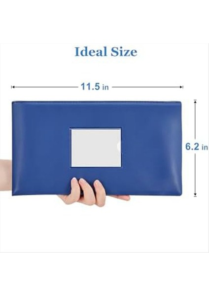 5 Paket Banka Depozito Para Poşetleri Fermuarlı Pu Torbalar Paralar Kozmetik Fatura Faturalar Için Etiketli Nakit Cüzdan Keseleri (Yurt Dışından) fiyatları