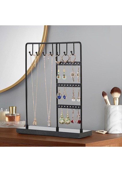 Mermer Takı Ekranı Stand Çıkarılabilir Masaüstü Küpe Stand Kolye Yüzük Mücevher Stand Takı Depolama Rafı (Yurt Dışından) fiyatları