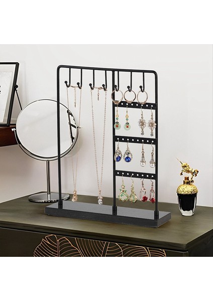 Mermer Takı Ekranı Stand Çıkarılabilir Masaüstü Küpe Stand Kolye Yüzük Mücevher Stand Takı Depolama Rafı (Yurt Dışından) indirimleri