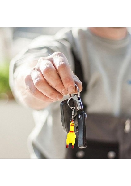6 Paket Tavuk Anahtarı Mini Kauçuk Squeeze Çığlıklar Için Tavuk Oyuncak Kolyesi Anahtarlık Çantalar Için (Yurt Dışından) indirimleri