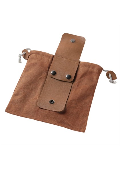 Kahverengi Açık Yiyecek Çantası Meyve Toplama Bel Çantası Tuval Zanaat Orman Depolama Çantası Yürüyüş (Yurt Dışından)