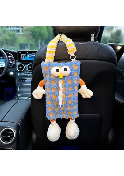 Sevimli Araba Doku Tutucu - Araba Arka Koltuk Doku Tutucu Peluş Karikatür Hayvan Doku Depolama Tutucu Asma Doku Kutusu D (Yurt Dışından) fiyatları