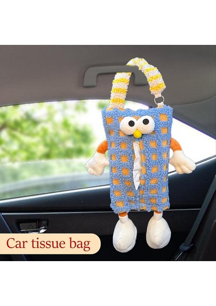 Sevimli Araba Doku Tutucu - Araba Arka Koltuk Doku Tutucu Peluş Karikatür Hayvan Doku Depolama Tutucu Asma Doku Kutusu D (Yurt Dışından) indirimleri