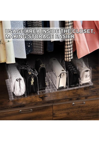 Dolap Çanta Organizatörü 2 Paket Akrilik Şeffaf Çanta Depolama Ayarlanabilir Çanta Depolama Organizatörü Için Çanta Organizatörü (Yurt Dışından) fırsatları