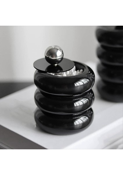 Qtıp Tutucu Dispenser Reçine Pamuk Swab Dispenser Masaüstü Jars Banyo Iskandin (Yurt Dışından) fiyatları