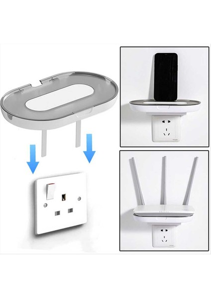 Duvar Yönlendirici Raf Soket Raf Kablosu Organizatör Yatak Odası Oturma Odası Dekorasyonu (Yurt Dışından) modelleri