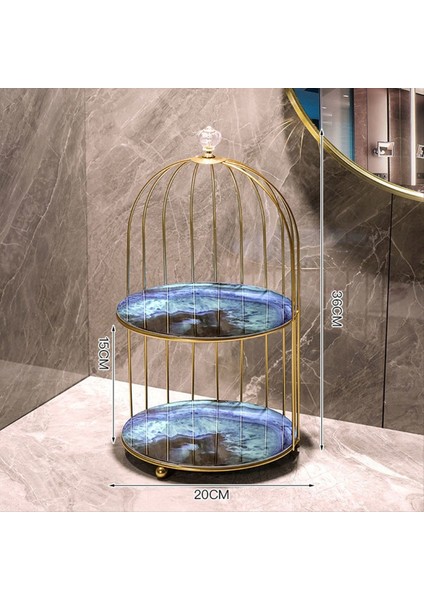 Banyo Vanity Depolama Organizatörü Masaüstü Kozmetik Tutucu Washstand Kuş Kayıt Rafı Makyaj ve Tuvalet Için Ideal (Yurt Dışından) indirimleri