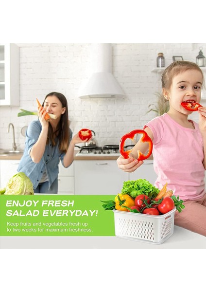 Buzdolabı Için Meyve Sebze Saklama Kapları 6 Paket Üretici Kaplar Üreticisi Buzdolabı Organizatör Kutuları Salata Için (Yurt Dışından) fiyatları