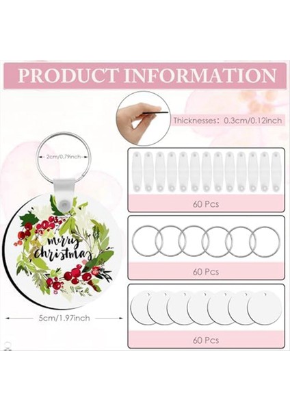 180 Adet Süblimasyon Anahtarlıkları Dıy A Için Uygun Toplu Çift Taraflı Isı Transferi Süblimasyon Dekoratif Boşluklarda (Yurt Dışından) fiyatları