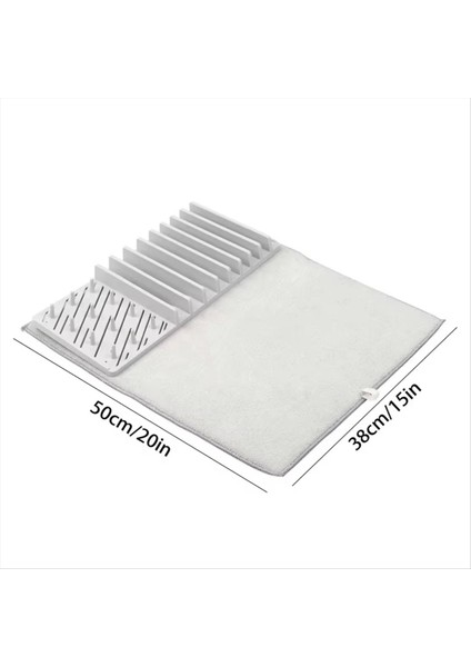 Ayrılmış Drenaj Çerçevesi Çıkarılabilir Çok Fonksiyonlu Kurutma Pedi ve Bulaşıklar Için Süperfinli Fiber Emici Ped (Yurt Dışından) fiyatları