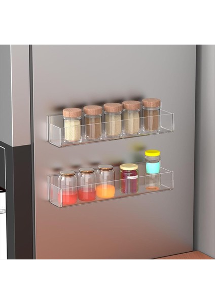 Akrilik Baharat Raf Duvar Montajı Akrilik Baharat Raf Organizatör Asılı Baharat Kavanlama Depolama Sahibi Temiz Raf Mutfak (Yurt Dışından) indirimleri