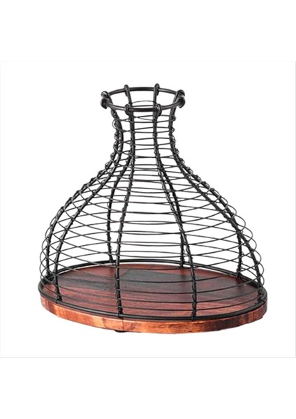 Metal Şarap Cork Tutucu Şarap Tutucu Ekran Vazo Çiftlik Evi Süsü Çok Amaçlı Kafes -B Için Pratik Konteyner (Yurt Dışından)