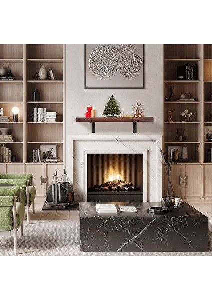 Ağır Hizmet Tipi Raf Braketleri Maksimum Yük 1100 Lbs Premium Metal Mantel Braketleri (2 Set) Şömine Mantel Braketleri (Yurt Dışından) fırsatları