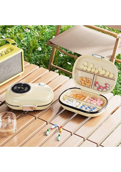 2pcs Günlük Ilaçlar Için Taşınabilir Haftalık Hap Düzenleyici Kutusu - Mini 7 Günlük Seyahat Kılıfı 8X8X3 5cm (Yurt Dışından)