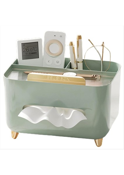 Doku Saklama Kutusu Çok Işlevli Doku Kutusu Tutucu Modern Doku Dağıtıcı Doku Örtüsü Komodin Organizatörü A (Yurt Dışından)