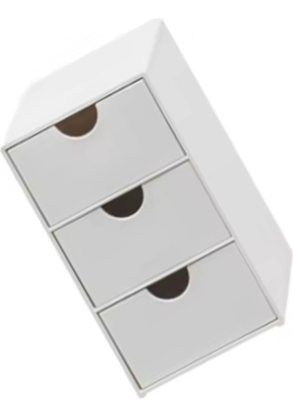 3 Çekmeceli Masa Organizatörü Çok Fonksiyonlu Toz Geçirmez Istiflenebilir Ofis Malzemeleri Organizatör (Yurt Dışından) fırsatları