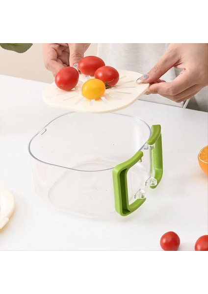 Drenaj Sepet Meyve Yıkama Sepeti Drenaj Sepeti Sevimli Çok Fonksiyonlu Gıda Saklama Kabı (Yurt Dışından) fırsatları