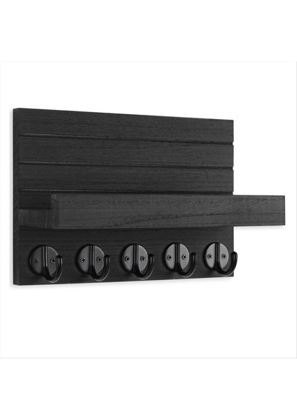 Raflı Duvar Dekoratif Anahtar ve Posta Tutucusu Için Anahtar Tutucu Torbalar Katlar Şemsiye Için Büyük Kancalar Vardır (Yurt Dışından)