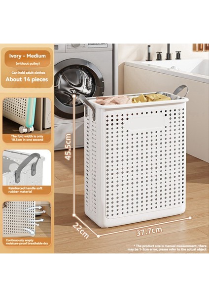 Ev Katlanır Kirli Çamaşır Sepeti Banyo Çamaşır Sepeti Kirli Kıyafetler Taşınabilir ve Hareket Edilebilir 37 5X22X45 5cm Olabilir (Yurt Dışından) fiyatları