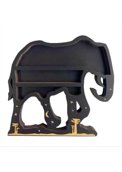 Fil Kristal Duvar Rafı Ahşap Duvar Raf Kristal Ekran Depolama Rafı Asma Yüzen Raf (Yurt Dışından)